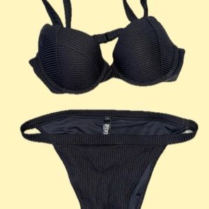 Victoria’s Secret Pink high waisted push up bikini set
